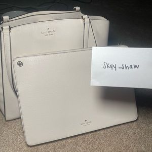 Kate Spade tote with matching laptop case